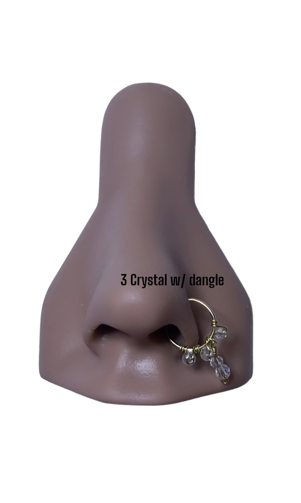 Crystal Hoop Nose Rings