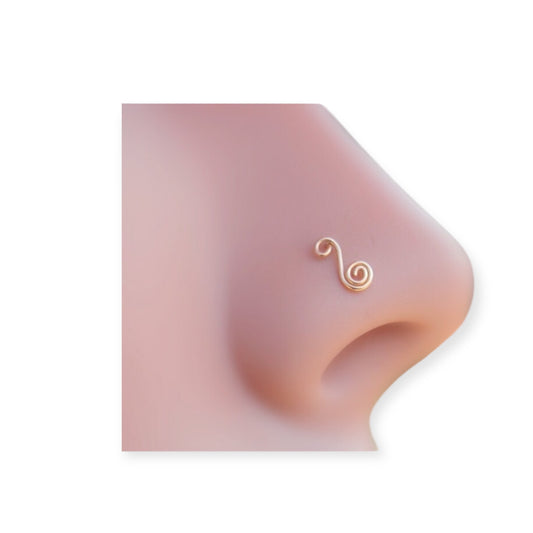 Spiral 14k L-bend