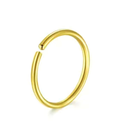 14k Gold Hoop Ring
